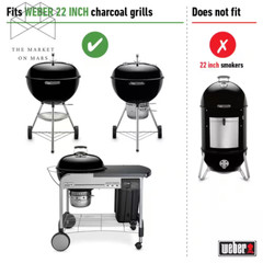 Replacement Charcoal Grate for 22-1/2 In. One-Touch, Master Touch, Bar-B-Kettle,