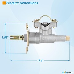 Griddle Burner Valve for Blackstone 28 Inch 1517 1853 1605 1839 1856, Parts f…