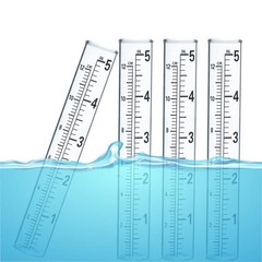 Glass Rain Gauge Replacement Tubes 4pc 5″