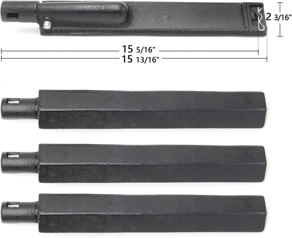 15 13/16 Inch Cast Iron Burner Tube Replacement Parts for Jennair 720-0062 720-0