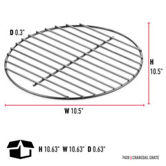 Replacement Charcoal Grate for 14 In. Smokey Joe Silver/Gold Charcoal Grill