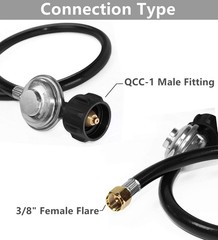 Replacement 3.5 Feet Propane Regulator Hose for Most Grills and Heaters