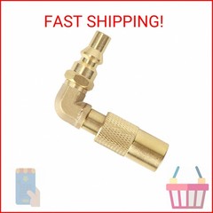 Tinoaly 1/4″ RV Quick Link Adapter, Propane Elbow Connect Fitting for Blackstone