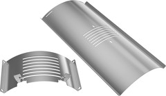 Flame Broiler Main Plate and Slider for Pit Boss Replacement Parts in PB1600, PB