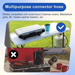 10FT Heavy-Duty Propane Hose for Mr Heater Buddy Series – Leak-Proof Adapter