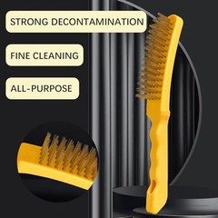 Reliable Steel Wire Brush for Effective Barbecue Stain Removal Set of 3