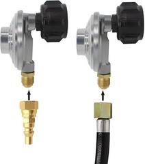 Low Pressure Regulator with QCC Type 1 for 5-40lbs Tank Cylinder 3/8″ Male Flare