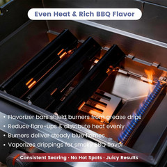 Flavorizer Bars Grill Burner Tubes for Weber Spirit 300 E310 S320 330 7636 69787
