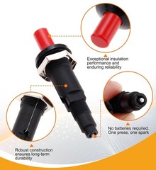 2Pcs Gas Heater One Outlet Piezo Igniter Spark Plug Push Button Ceramic Ignitor