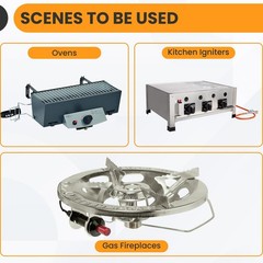 DALQUIS Push Botton Piezo Igniter, One Outlet Plug Push Button Ceramic Ignite…