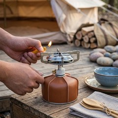 Stainless Steel and Brass For Mini Gas Stove for All Outdoor Activities