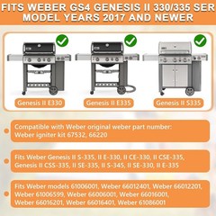 67532 Igniter Kit for Weber GS4 Genesis II 330/335 Grills (2016+) Genesis