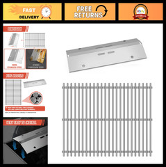 Stainless Steel Grill Grates Replacement 18″ for Gas Grills, BBQ Cooking Grids,