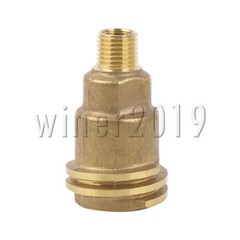 Brass Color Propane Refill Converter for Heater Portable Barbecues 1/4 Inch NPT