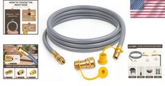 12ft Low Pressure LPG Hose for NG Appliances – Quick Connect