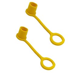 Yellow 1/4 Quick Connect Dust Cap – Compatible with Standard Hose Fittings