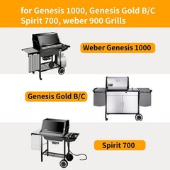 Hongso 17.4″ Porcelain Steel Grill Grates 7525 for Weber Genesis Silver Gold B/C