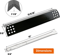 Replacement Part Burner Tube Heat Plates 4 Burner 4 Pack Nexgrill 720-0925P