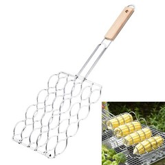 Portable BBQ Sausage Clip Basket for Open Flame Cooking and Easy Maintenance
