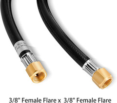 5 Feet Propane Hose Assembly with Both 3/8″ Female Flare for Gas Grill, RV, Heat