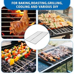 KEESHA BBQ Grill Mesh Metal Barbecue Grill Grates Replacement – Stainless Ste…