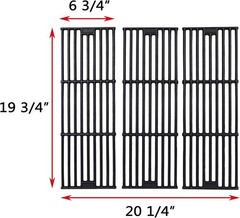 19 3/4″ Grill Grates for Chargriller | 3PCS Cast Iron Grill Grates Replacemen…