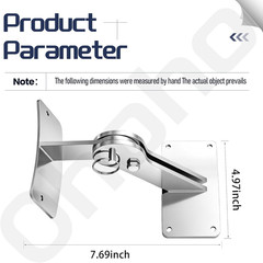 Stainless Lid Hinge Kit for Weber Smokey Mountain Grills 18.5″ & 22.5″ Model – R