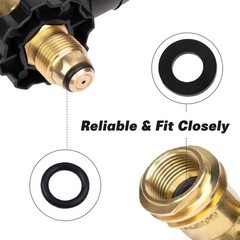15Pcs Propane Tank Gasket and 15Pcs O-Rings for Soft Nose P.O.L. Fittings, Ga…