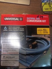 Universal,Natural Gas conversion kit ten foot hose