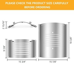 Flame Broiler Kit for Pit Boss Platinum KC Combo For PitBoss 1020/1285, Gray