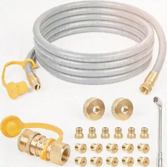 12FT LP to Natural Gas Conversion Kit Blackstone Grill Hose Quick Connect
