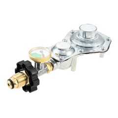 2 Stage Propane Regulator with Gauge 3/8 Female NPT and P.O.L Tank Connection
