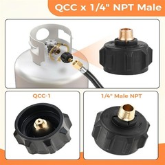 3PCS Propane Gas Brass Fitting Adapters Kit For BBQ RV Camping Grills & Heaters