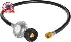 2ft Gas Grill Regulator and Hose – Replacement Parts for Weber, Nexgrill, and Ot