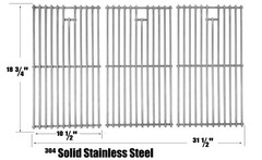 Replacement Stainless Grates For G61801, G61802, G61803, G61804,G61007, Set of 3