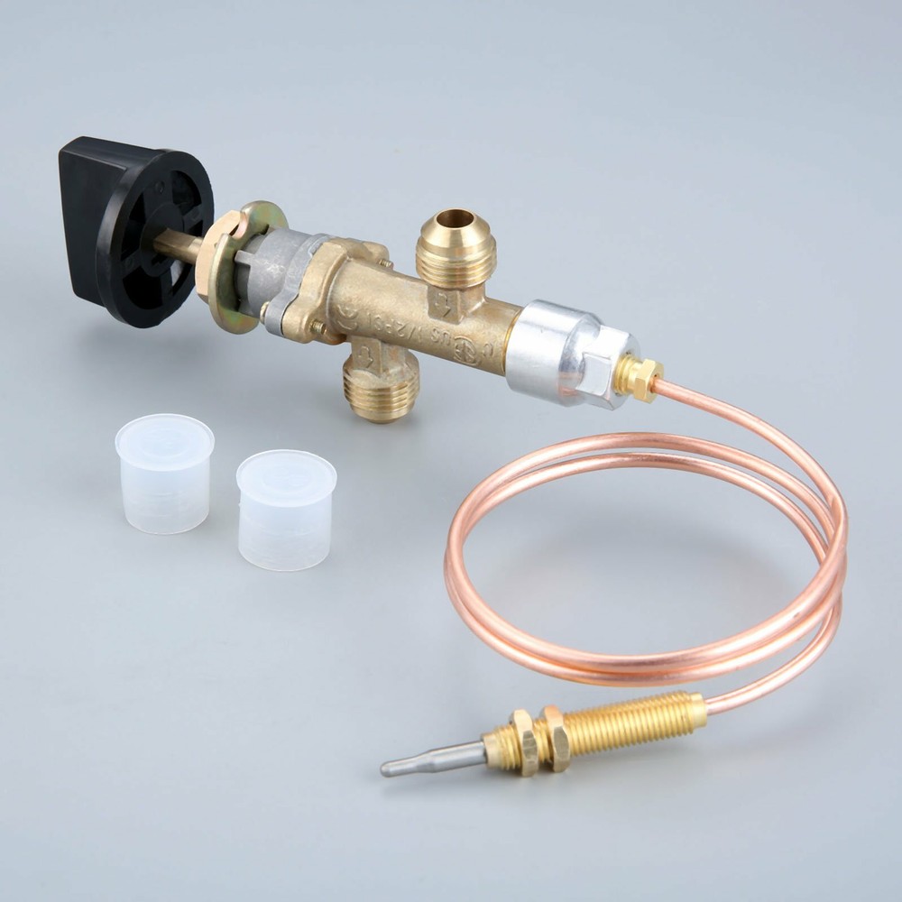 Gas Control Valve with Thermocouple 600mm Knob Switch Grill Heater Fire Pit