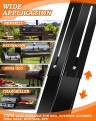 13.5-25 Inch Universal Adjustable Grill Heat Shields, Heat Plates Tents, Burn…