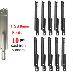 4 Pack Upgraded 15 13/16 Inch Cast Stainless Steel Burner Gas Grill Replacement