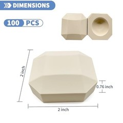 100Pcs Ceramic Briquettes Replacement for Alfresco Artisan Grill Parts