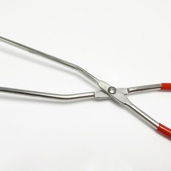 15 Inch Stainless Steel BBQ Tongs for Outdoor Charcoal Grilling and Cooking