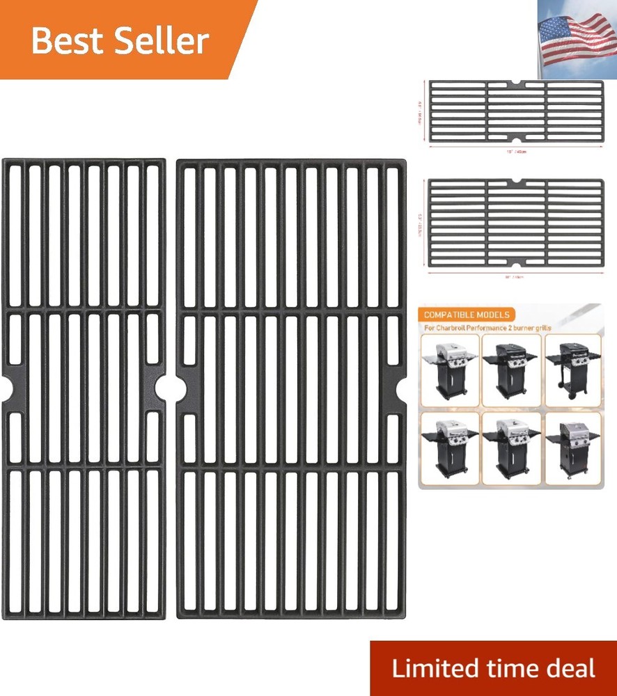 Grill Grates Replacement 18 Inch for Charbroil Performance 2 Burner 463625217…