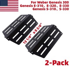 2-Pack 7622 65505 Weber Genesis 300 Heat Deflectors Front Control E/S-310 330