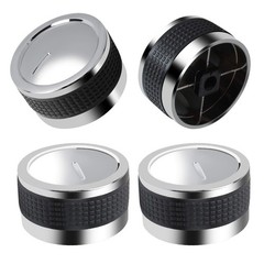 Gas Grill Knobs, Control Knob Replacement Normal, Black and Silver