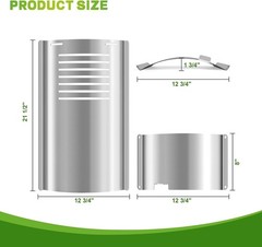 Flame Broiler Kit for Pit Boss 340/440 Series Smoker Grill, Main Plate & Slide C