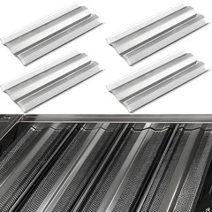 Stainless Steel Flame Tamer Heat Shields for 3-5 Burner Grills, 14GA, 32” & 40