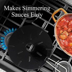 Cast Iron Heat Diffuser for Gas & Electric Stoves – 8.25″ & 6.75″ Simmer Plates