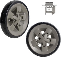 8-Inch Wheels for Weber genesis II Grill & Genesis II LX 300 200 400 600 Series