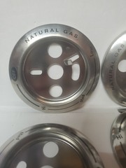 6 Barbecue BBQ Knob Bezels Kit • Charbroil Griddle & Burner Natural Gas