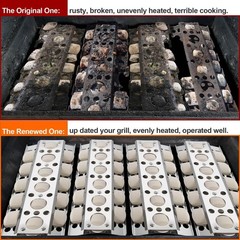 GasSaf Heat Plate for Select Turbo BBQ Replacement Parts, 16.5 inch Briquette…