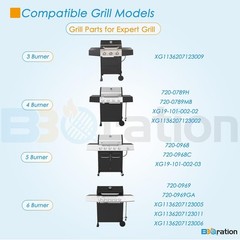 Replacement Parts Kit for Expert Grill 4 Burner 720-0789H, Heat Shield and Burne